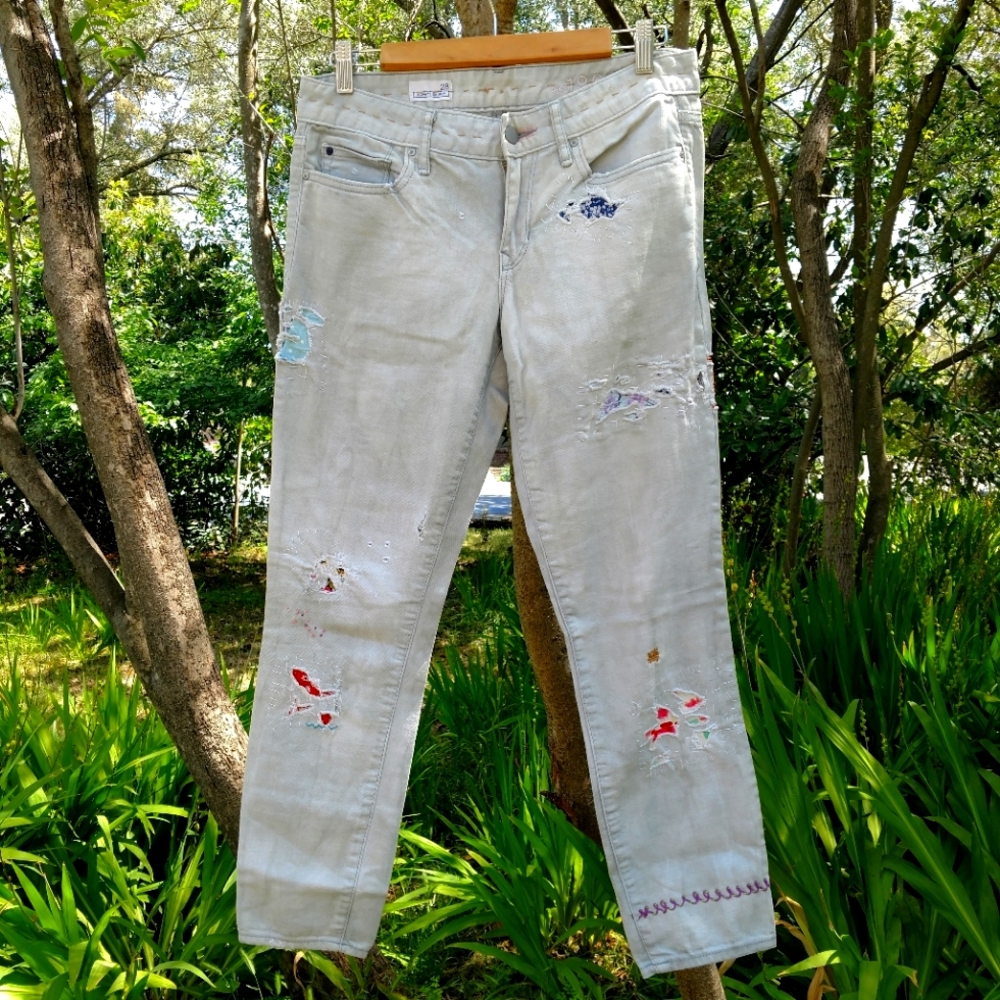 Embellished Boyfriend Jeans